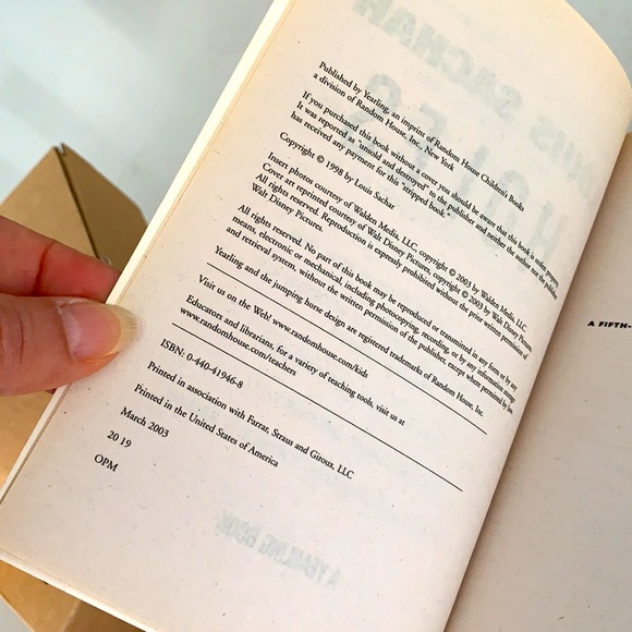 Novel... Holes By:Louis Sachar - Picture 5 of 7